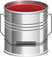 Realistic paint can clipart design illustration png
