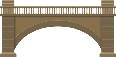 ilustração de design de clipart de ponte de pedra png