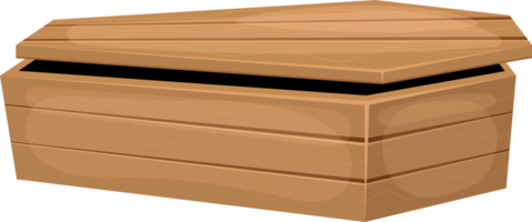 Wooden coffin clipart design illustration png