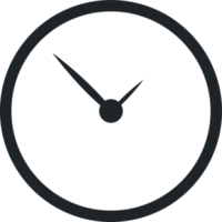 horloge icône clipart conception illustration png