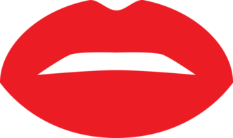 ilustração de design de clipart de lábios vermelhos de mulher png