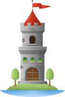 illustrazione di progettazione clipart castello medievale png