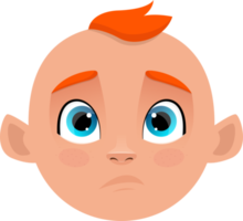 Cute baby clipart design illustration png