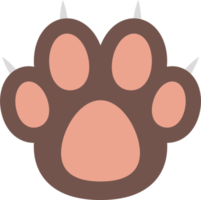 cat paw clipart design illustration png