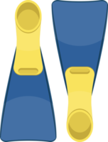 ilustração de design de clipart de barbatanas de natação png