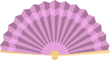 Japanese folding fan clipart design illustration png