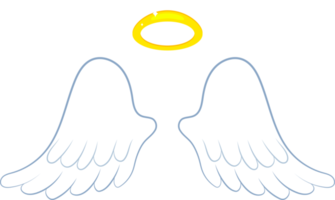 Ilustración de diseño de imágenes prediseñadas de alas de ángel png
