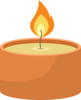 Colored candle clipart design illustration png