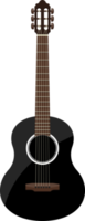 ilustração de design de clipart de guitarra clássica elegante png