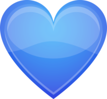 Shiny heart clipart design illustration png