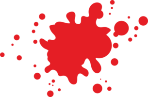 Blood splash clipart design illustration png