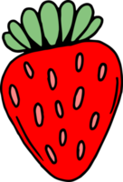 ilustração de design de clipart de frutas desenhadas à mão png