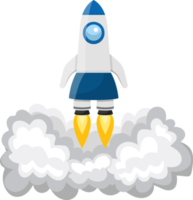 Rocket spaceship clipart design illustration png