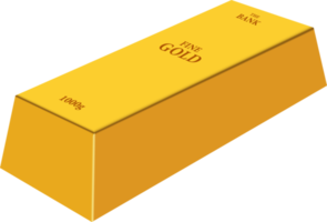 Gold bar clipart design illustration png