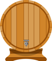 ilustração de design de clipart de barril de vinho png