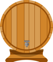 Wine barrel clipart design illustration png