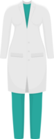 ilustração de design de clipart de roupas médicas png
