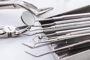 Closeup of Dental tools photo