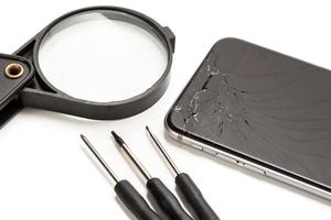 Smart phone and tools for repair photo