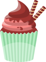 deliciosa ilustración de diseño de imágenes prediseñadas de cupcake png