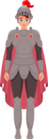 Knight woman clipart design illustration png