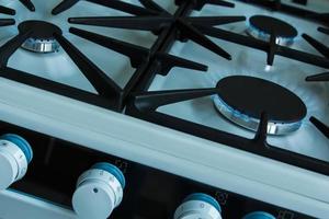 Closeup of Gas stove photo