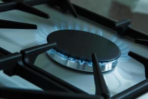 Closeup of Gas stove photo