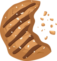 ilustración de diseño de imágenes prediseñadas de galletas caseras sabrosas png