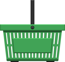 Supermarket basket clipart design illustration png