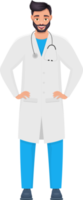 ilustração de design de clipart homem médico png