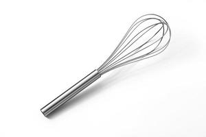 Stainless steel egg beater or egg whisk photo