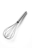 Stainless steel egg beater or egg whisk photo