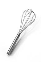 Stainless steel egg beater or egg whisk photo