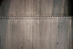 Close up of empty steps of an escalator in a perspective view. photo