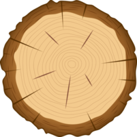 Cross section of wooden tree clipart design illustration png