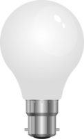 ilustração de design de clipart de lâmpada realista png