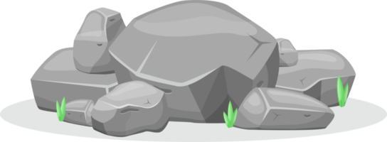 Boulder stones clipart design illustration png