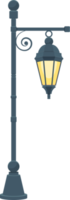 Vintage street lamp clipart design illustration