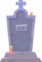 Grave stone clipart design illustration png