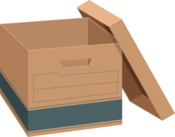 ilustración de diseño de imágenes prediseñadas de caja de almacenamiento png