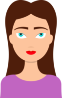 illustration de conception de clipart de personnage de femme sportive png