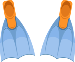 ilustração de design de clipart de barbatanas de natação png