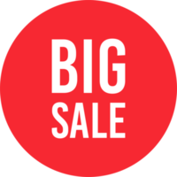 Big sale sticker clipart design illustration png