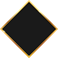 ilustração de design de clipart de banner dourado de luxo png