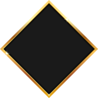 ilustración de diseño de imágenes prediseñadas de banner dorado de lujo png