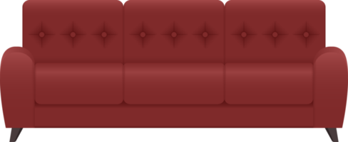 moderne Sofa-Clipart-Designillustration png