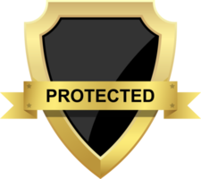 Ilustración de diseño de imágenes prediseñadas de escudo de protección