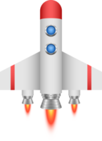 ilustração de design de clipart de nave espacial foguete png