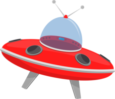 illustrazione di progettazione di clipart di concetto di astronave ufo png