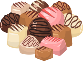 ilustración de diseño de imágenes prediseñadas de caramelo de chocolate png